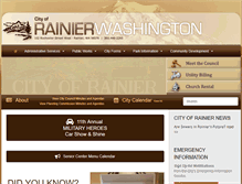 Tablet Screenshot of cityofrainierwa.org